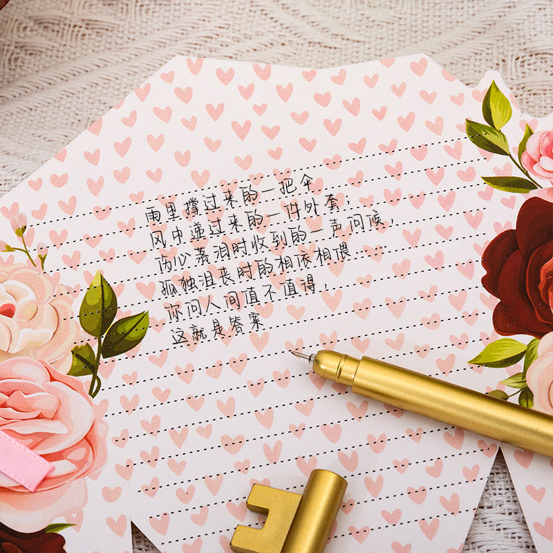 3D Cross-Border Bouquet Butterfly Gold Foil Greeting Card Valentine Christmas Thank You Gift Note