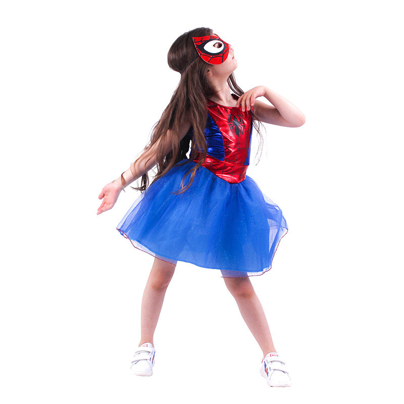 Spider-Woman Cosplay Costume For Kids Halloween Stage Performance