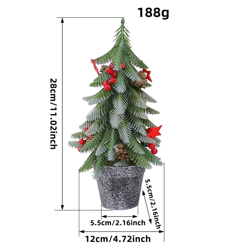 Artificial Red Berry Mini Christmas Tree