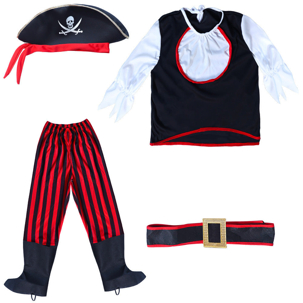 Kids Pirate Costume Jack Sparrow Halloween Boys Clothing