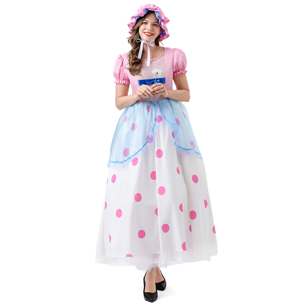 Toy Story Bo Peep Cosplay Costume Halloween Anime Dress