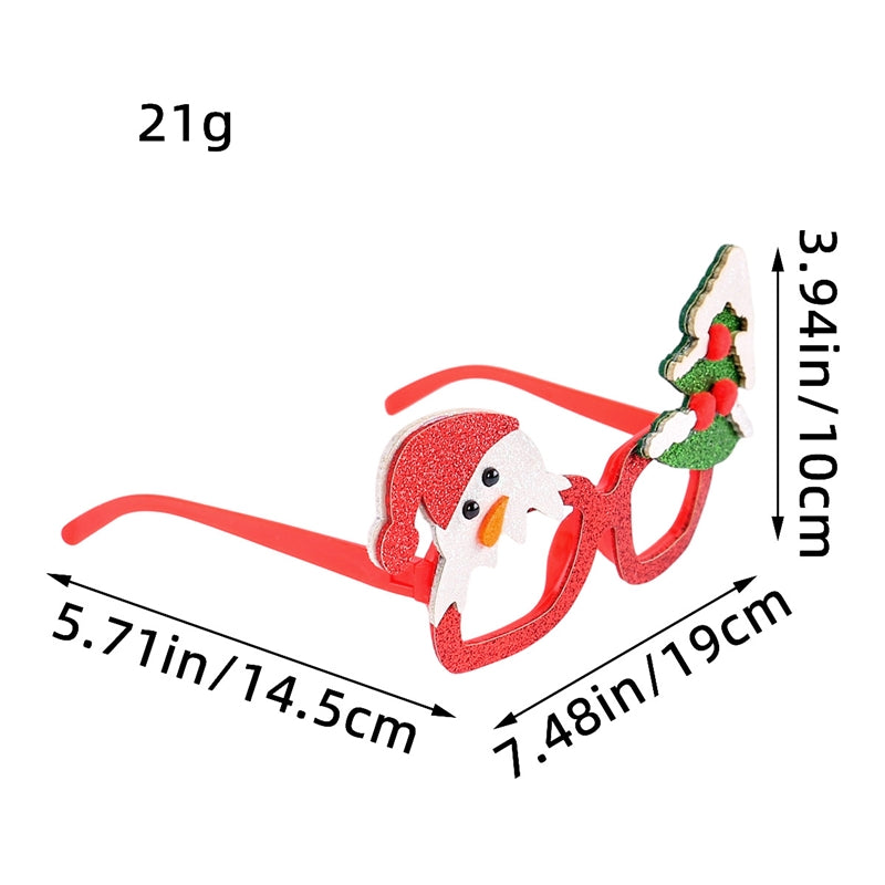Santa Christmas Tree Glasses
