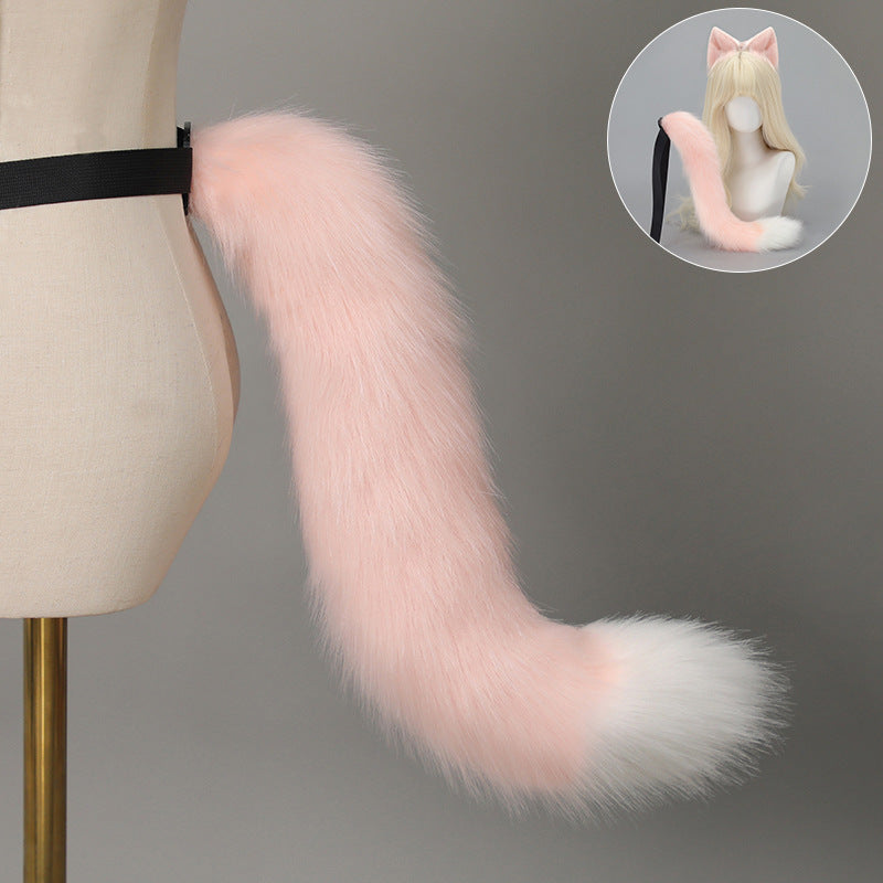 Halloween Cat Ears Tail Set Cosplay Props Handmade