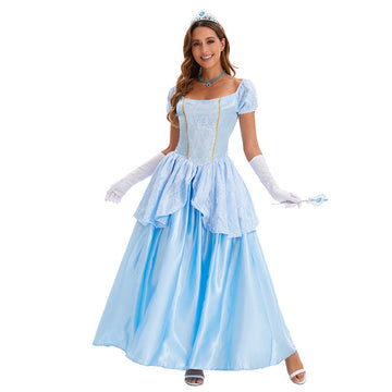 Blue Halloween Princess Dress Cosplay Costume