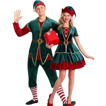 Christmas Costume Set For Couples, Unisex, Role Play Outfit