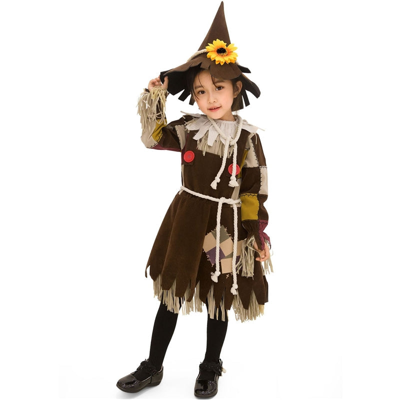 Wizard Of Oz Scarecrow Costume For Girls Halloween Stage Play