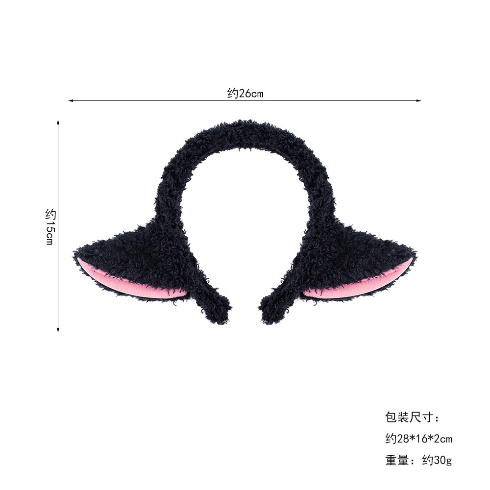 Wholesale Fluffy Lamb Ear Headband For Halloween Animal Costume
