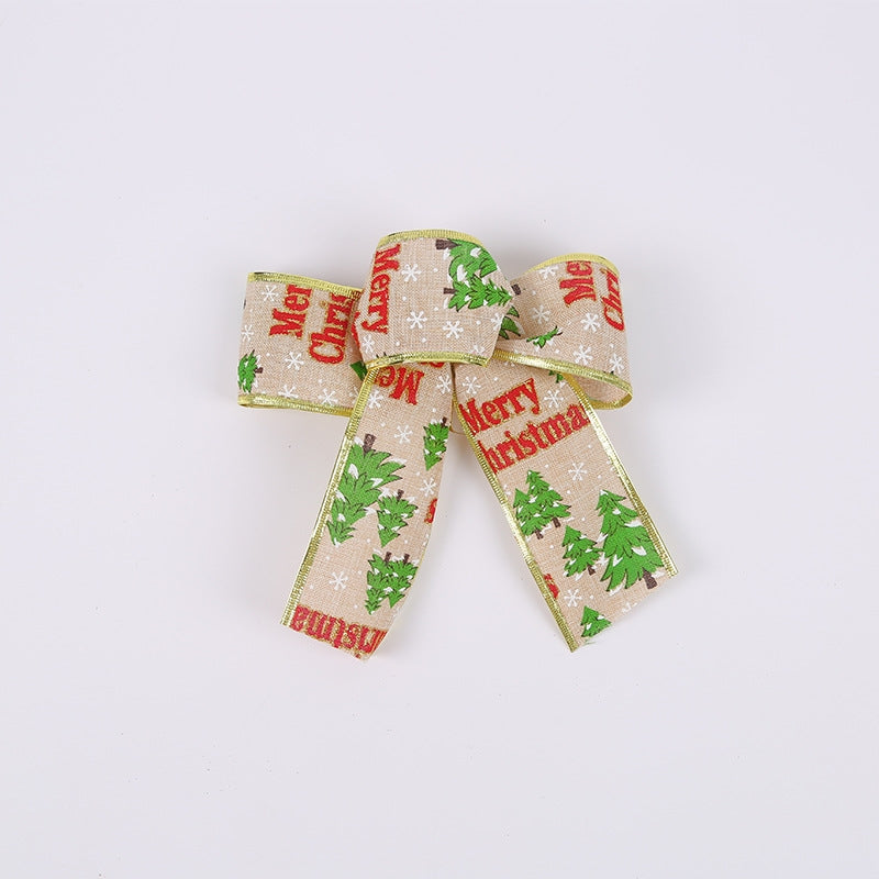 Christmas Bow Wide Ribbon Webbing
