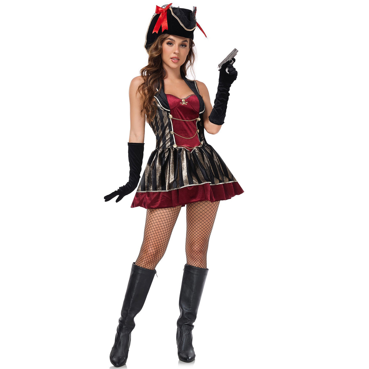 Sexy Pirate Costume For Women, S-XL, Halloween Cosplay