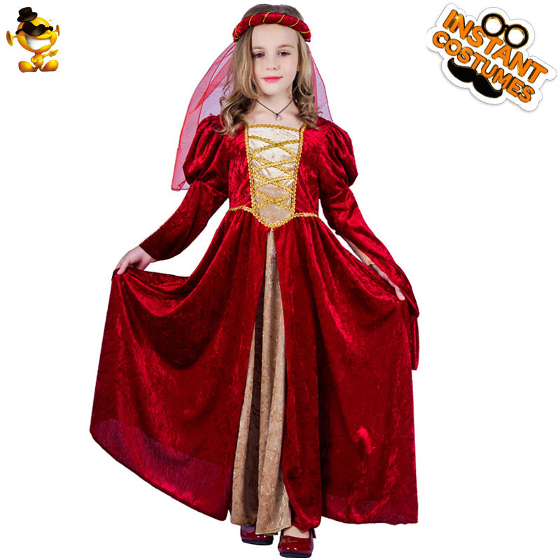Medieval Renaissance Princess Dress For Halloween Cosplay