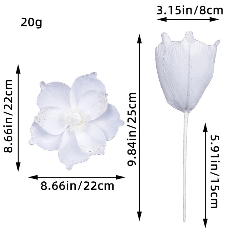 Artificial Christmas Tree Decorative Flowers