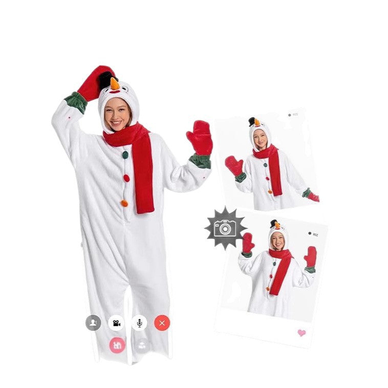 Adult Christmas Costume Santa Reindeer Gingerbread Snowman Cosplay