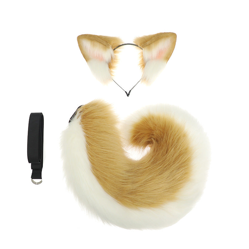 Halloween Shiba Inu Ears Tail Costume Set