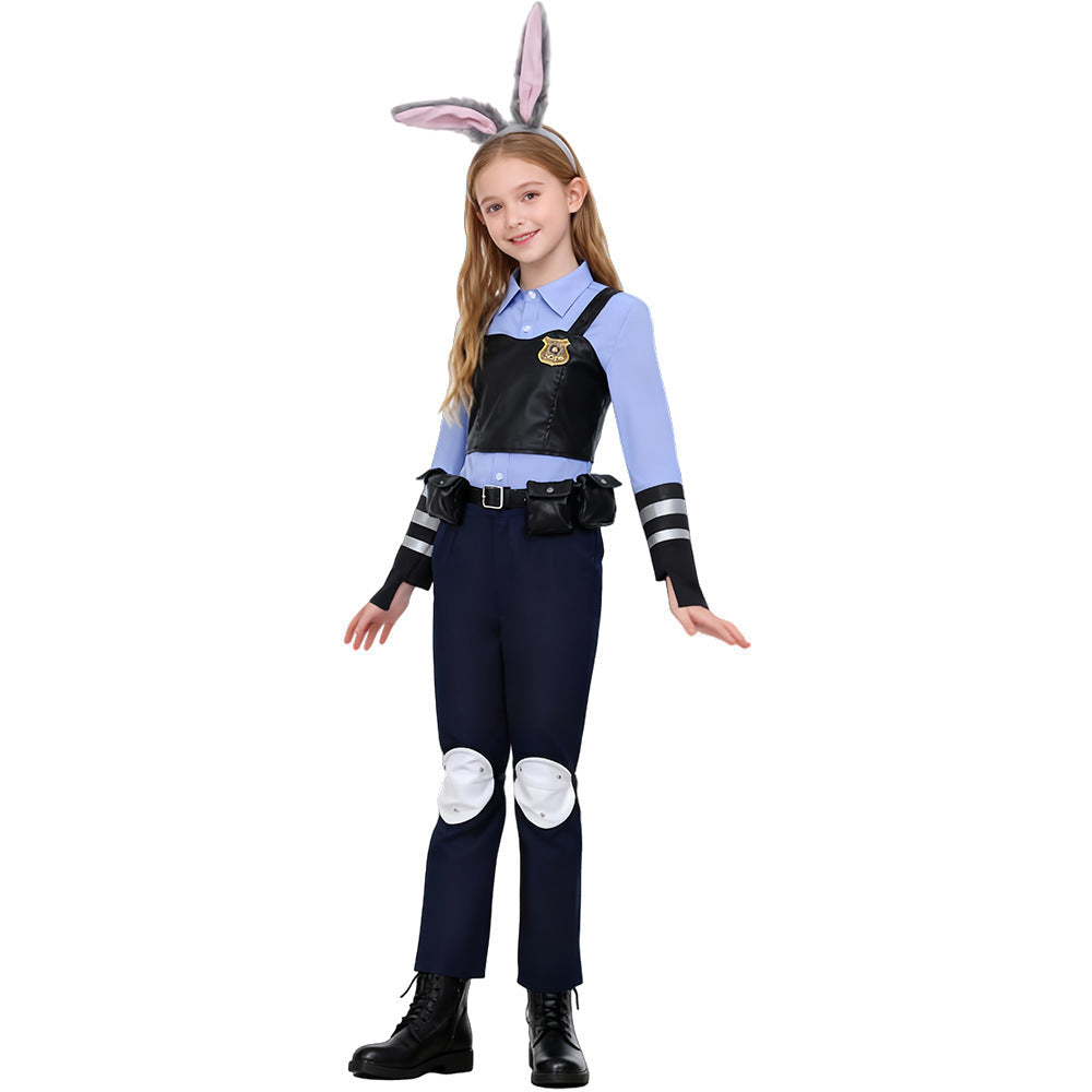 Judy Hopps Cosplay Costume For Kids With Headband