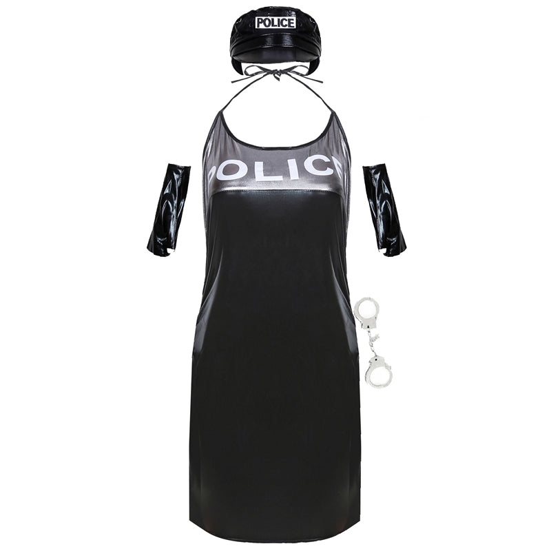Police Cosplay Costume Women Halloween Party Fancy Dress