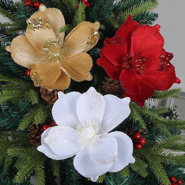 Artificial Christmas Tree Decorative Flowers