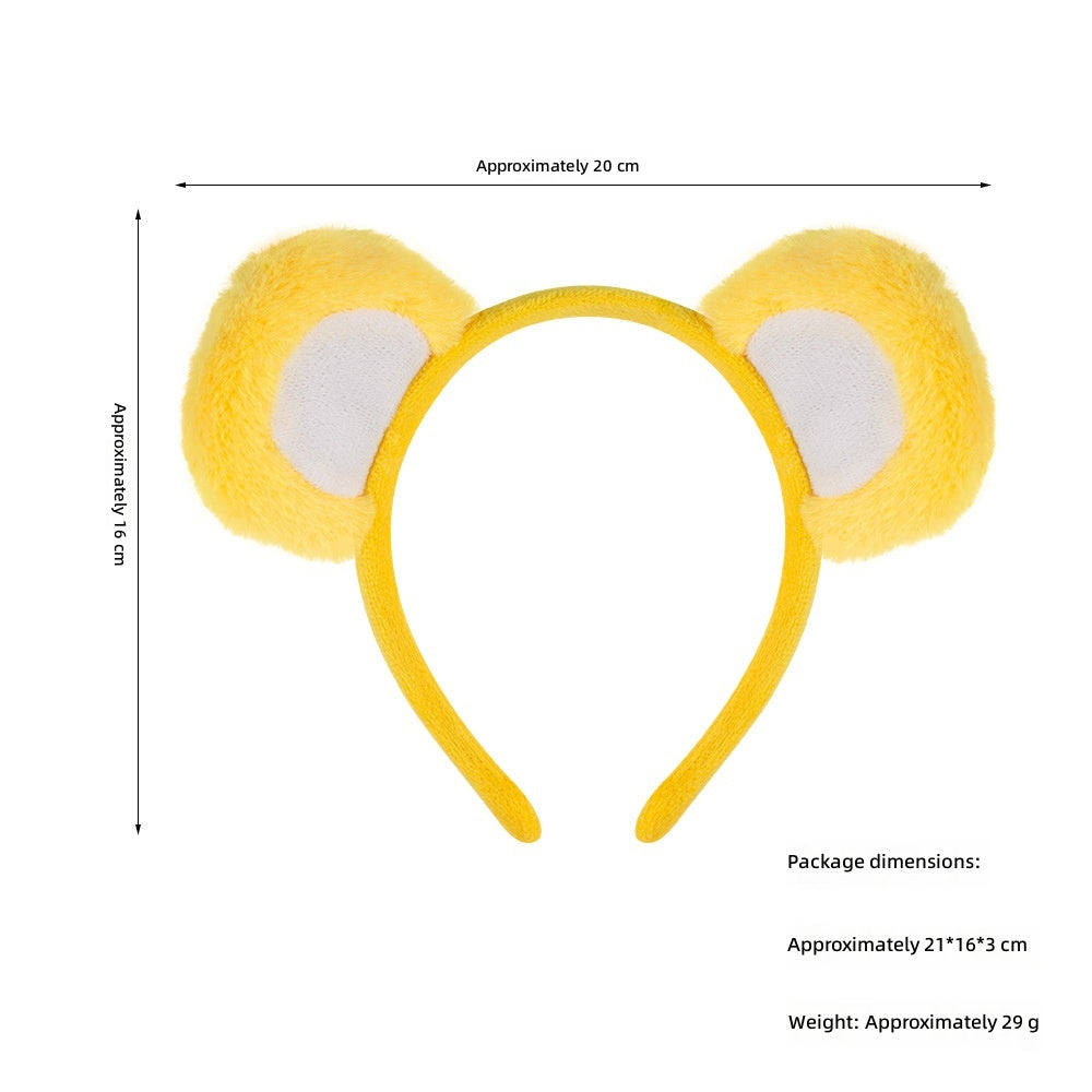 Halloween Bear Ears Headband Animal Cosplay Cute Brown