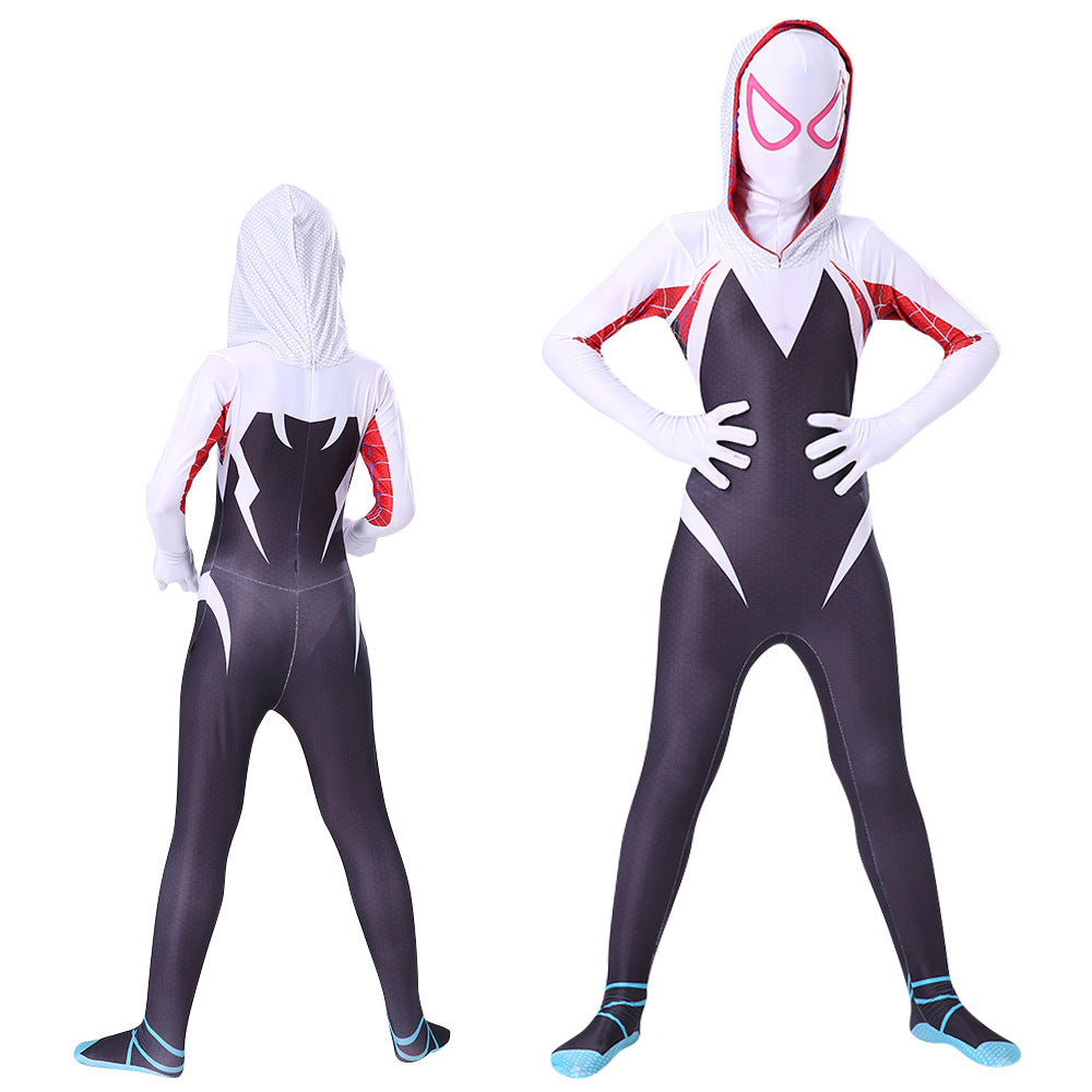Spider-Gwen Cosplay Suit For Kids And Adults