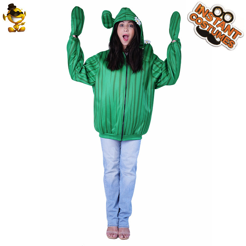 Funny Cactus Couple Halloween Costume Stage Role Play