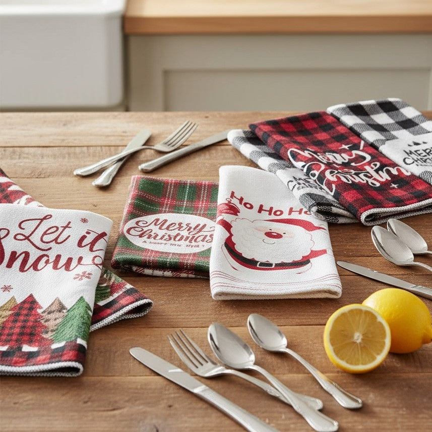 Christmas 6-Piece Kitchen Cleaning Cloth Set
