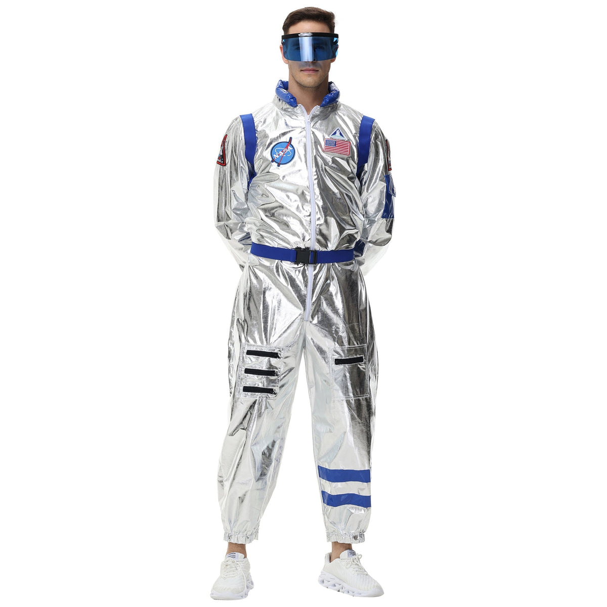 Men's Astronaut Costume M-XL Halloween Cosplay Space Suit