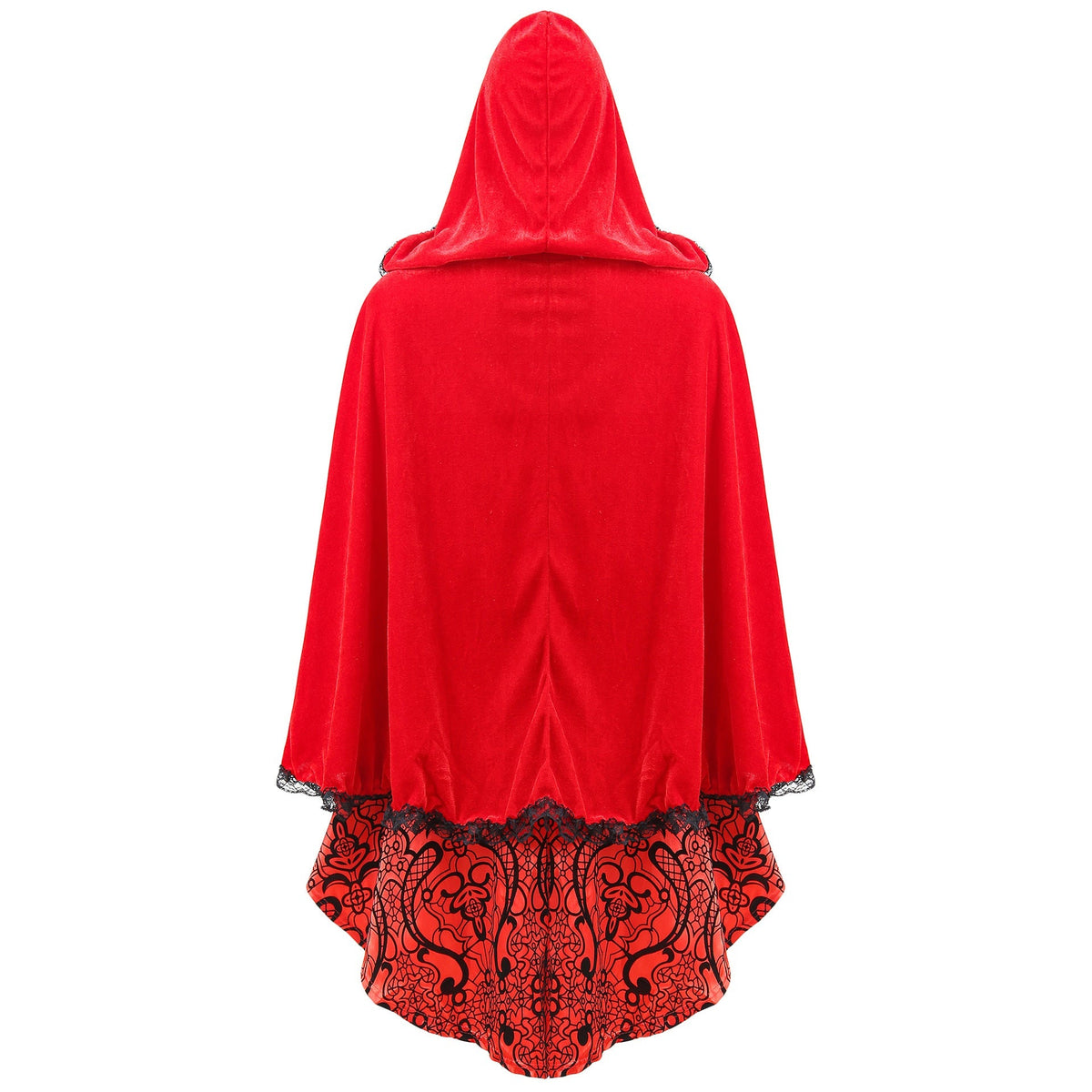 Red Riding Hood Halloween Cape Cosplay Costume Gothic Queen