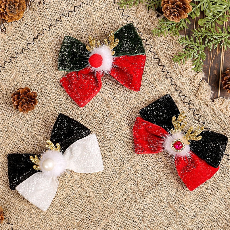 3D Christmas Deer Antler Hair Clip
