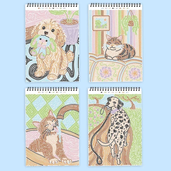 Lifelines FlowArt Dot-By-Letter - Wags and Whiskers - Meditative Art