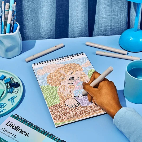 Lifelines FlowArt Dot-By-Letter - Wags and Whiskers - Meditative Art