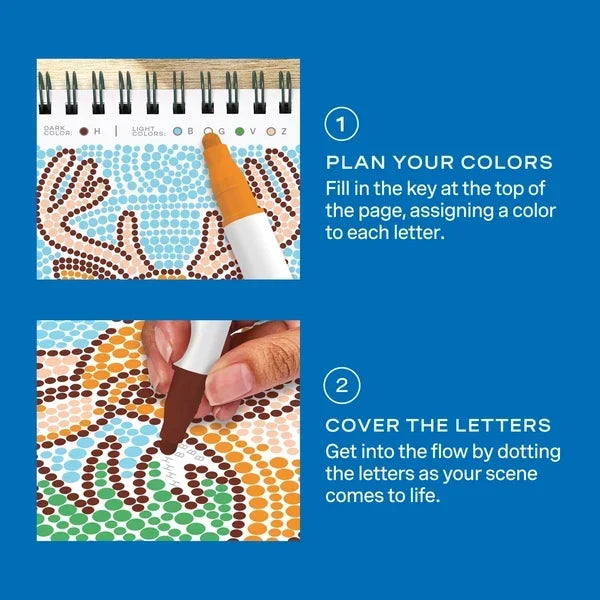 Lifelines FlowArt MINI Dot-By-Letter - Into The Wild - Meditative Art