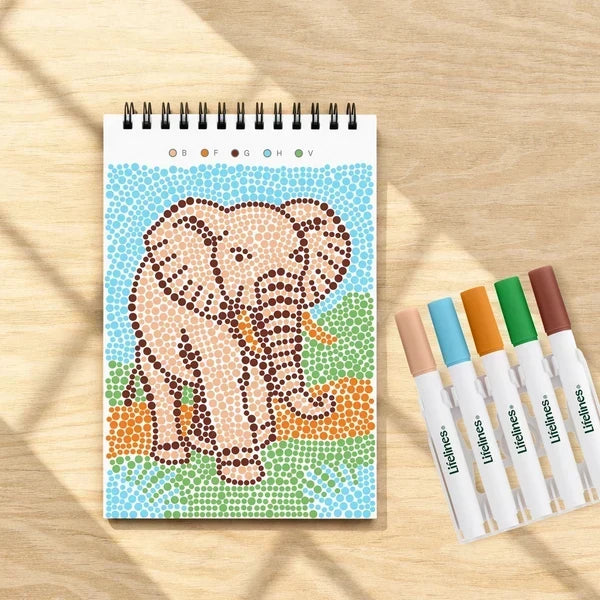 Lifelines FlowArt MINI Dot-By-Letter - Into The Wild - Meditative Art