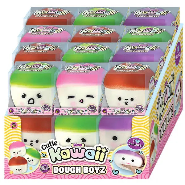 Ja-Ru 2.5 Inch Cutie Kawaii Dough Boyz Squishy Sensory Toy - Assorted