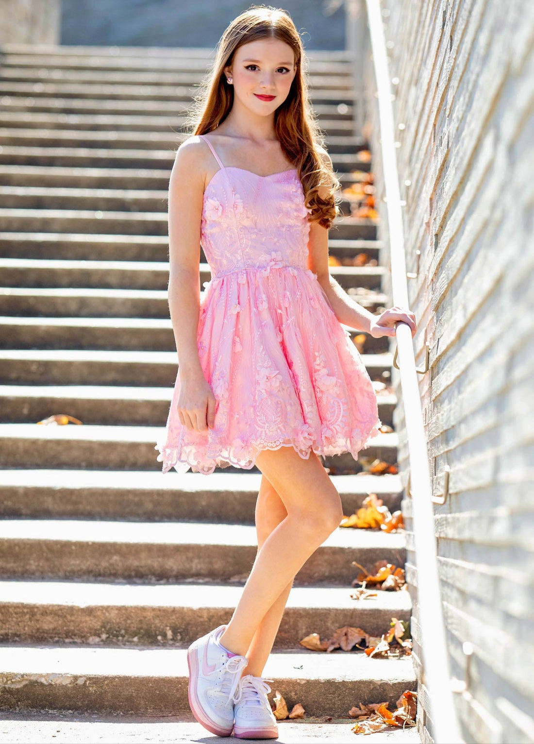 Lace Sequins Tulle Cocktail Dress